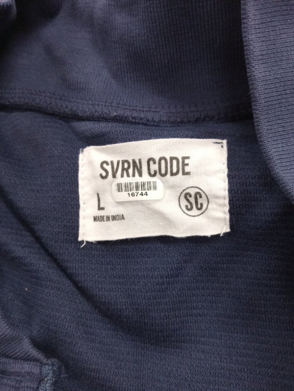 Sovereign Code Navy Horizontal Rib Chaser Jacket/16744 - Picture 2 of 3